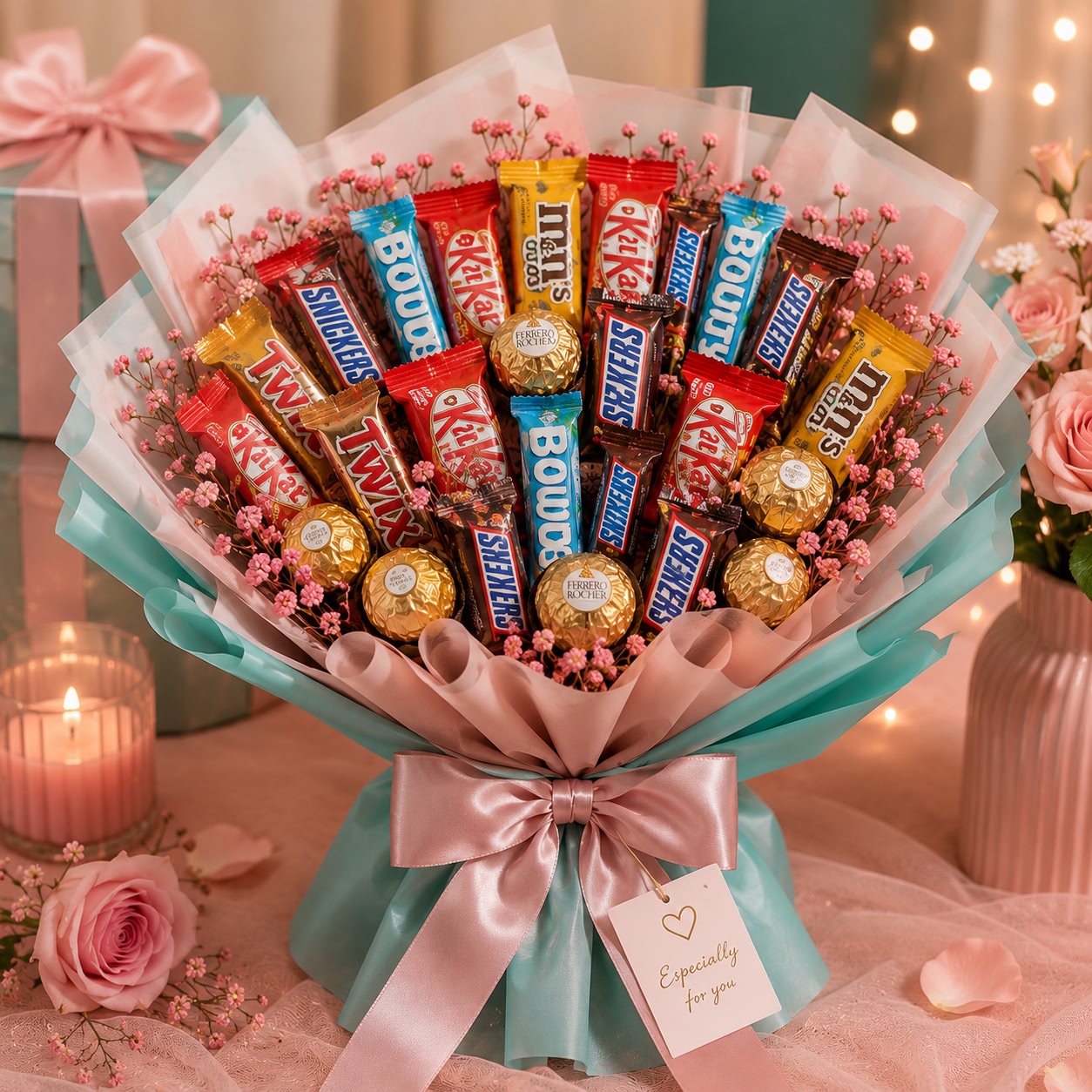 ChatGPT Image Jul 29, 2026, 06_30_59 AM بوكيه شوكولاتة فاخر - Sweet Moments - الصورة 1